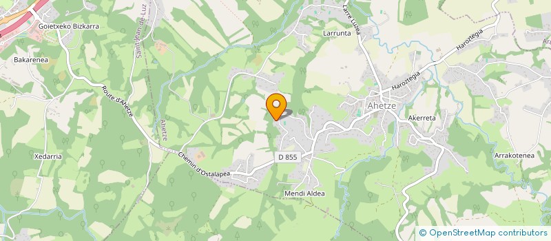 localisation de l'entreprise MONSIEUR JEAN GARRAMENDIA  AHETZE