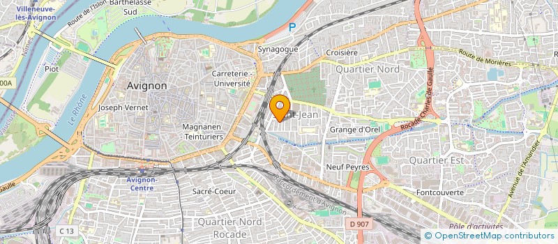 localisation de l'entreprise MONSIEUR JEAN GARRIER  AVIGNON