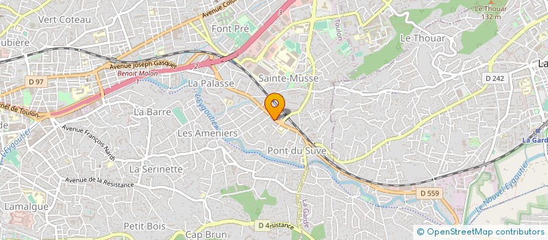 localisation de l'entreprise MONSIEUR JEAN GARRIGUE à TOULON