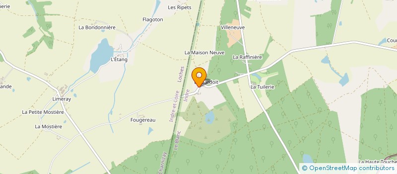 localisation de l'entreprise MONSIEUR JEAN GASSELIN à AZAY-LE-FERRON