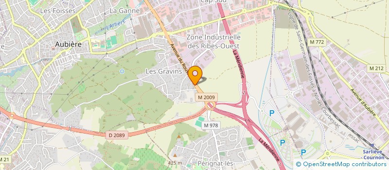 localisation de l'entreprise MONSIEUR JEAN GASTON  AUBIERE