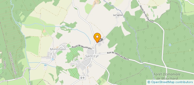 localisation de l'entreprise MONSIEUR JEAN GASTON FOURNIER  SAINT-CYR-MONTMALIN