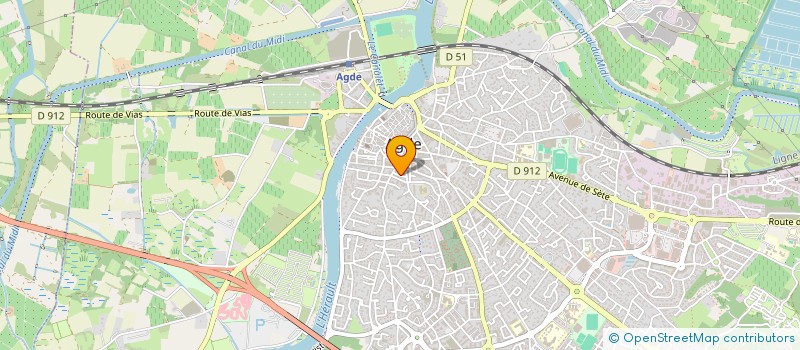 localisation de l'entreprise MONSIEUR JEAN GATTI  AGDE