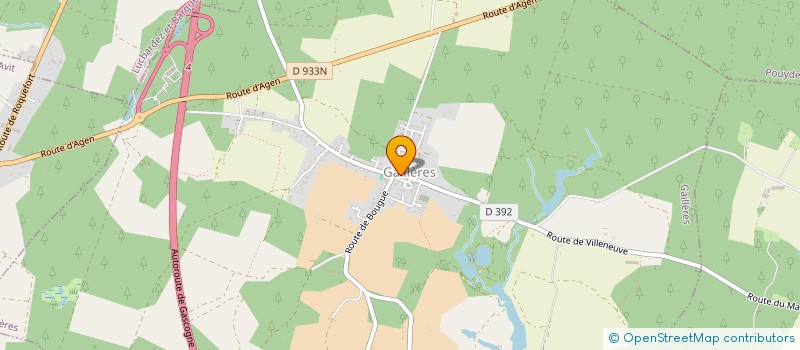 localisation de l'entreprise MONSIEUR JEAN GAUBE  GAILLERES