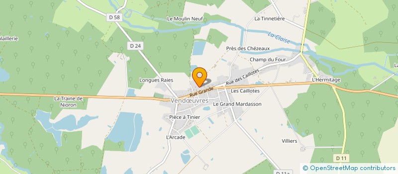localisation de l'entreprise MONSIEUR JEAN GAUDAIS à VENDŒUVRES