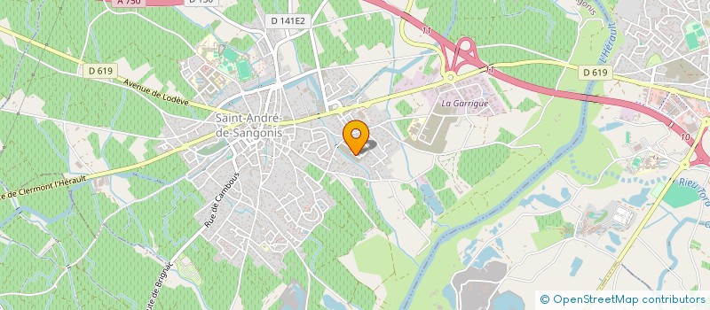 localisation de l'entreprise MONSIEUR JEAN GAUDILLIERE  SAINT-ANDRE-DE-SANGONIS