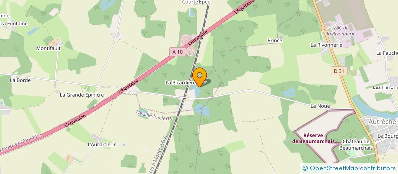 localisation de l'entreprise MONSIEUR JEAN GAUDIN  DAME-MARIE-LES-BOIS