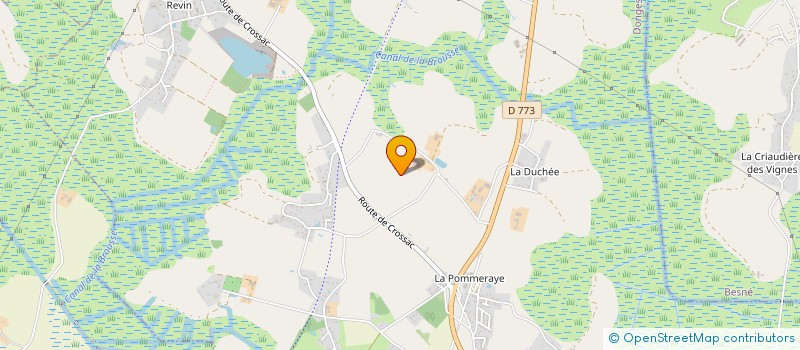 localisation de l'entreprise MONSIEUR JEAN GAUDIN  DONGES