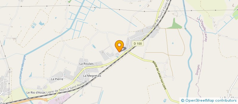 localisation de l'entreprise MONSIEUR JEAN GAUDIN  DONGES