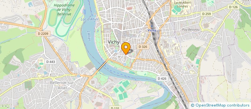 localisation de l'entreprise MONSIEUR JEAN GAUDON à VICHY