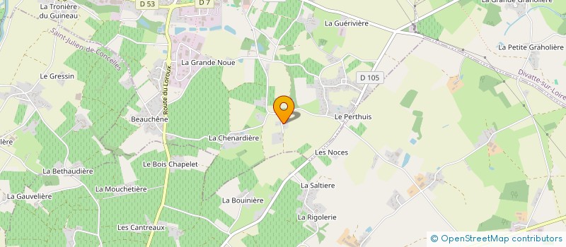 localisation de l'entreprise MONSIEUR JEAN GAUFFRIAUD à DIVATTE-SUR-LOIRE