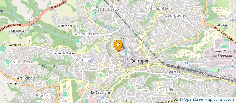 localisation de l'entreprise MONSIEUR JEAN GAUGE à QUIMPER