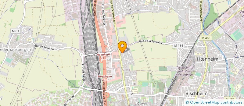 localisation de l'entreprise MONSIEUR JEAN GAUGER  HNHEIM