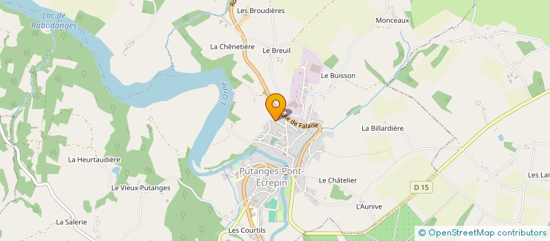 localisation de l'entreprise MONSIEUR JEAN GAULIER à PUTANGES-LE-LAC