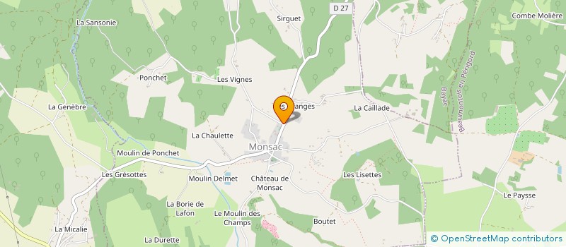 localisation de l'entreprise MONSIEUR JEAN GAUTHIER à MONSAC