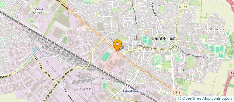 localisation de l'entreprise MONSIEUR JEAN GAUTHIER  SAINT-PRIEST