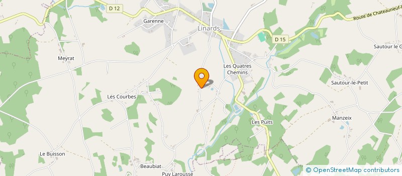 localisation de l'entreprise MONSIEUR JEAN GAUTHIER à LINARDS