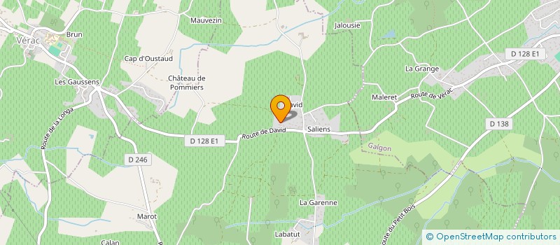 localisation de l'entreprise MONSIEUR JEAN GAUTHIER  VILLEGOUGE