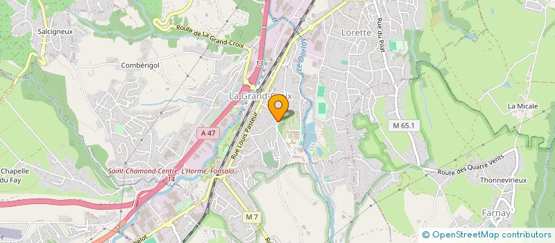 localisation de l'entreprise MONSIEUR JEAN GAUTHIER  LA GRAND-CROIX