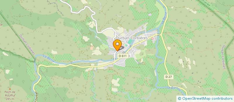 localisation de l'entreprise MONSIEUR JEAN-GAUTHIER CHABAUD  DURBAN-CORBIERES