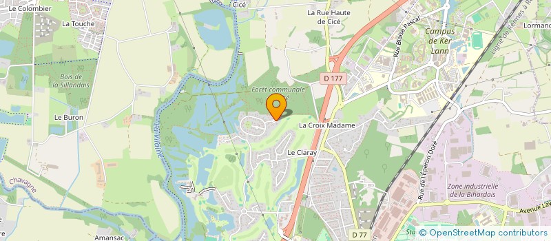 localisation de l'entreprise MONSIEUR JEAN GAUTIER  BRUZ