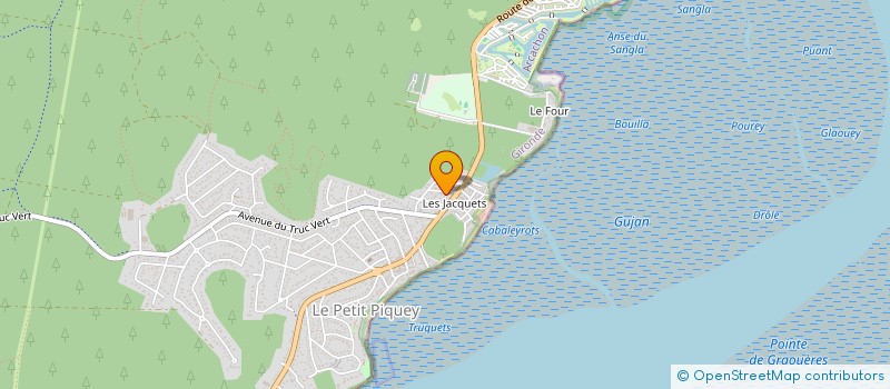 localisation de l'entreprise MONSIEUR JEAN GAUTRIAUD  LEGE-CAP-FERRET