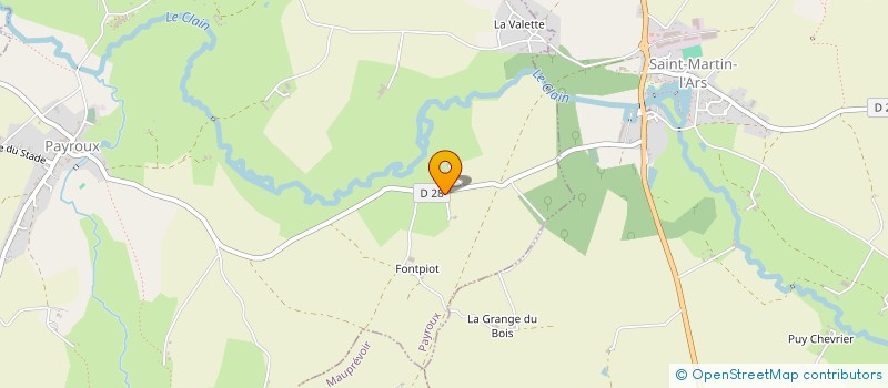 localisation de l'entreprise MONSIEUR JEAN GAUVREAU  PAYROUX