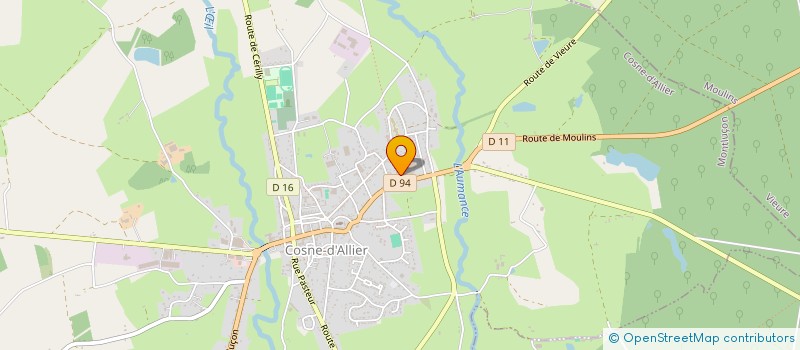 localisation de l'entreprise MONSIEUR JEAN GAYET à COSNE-D'ALLIER