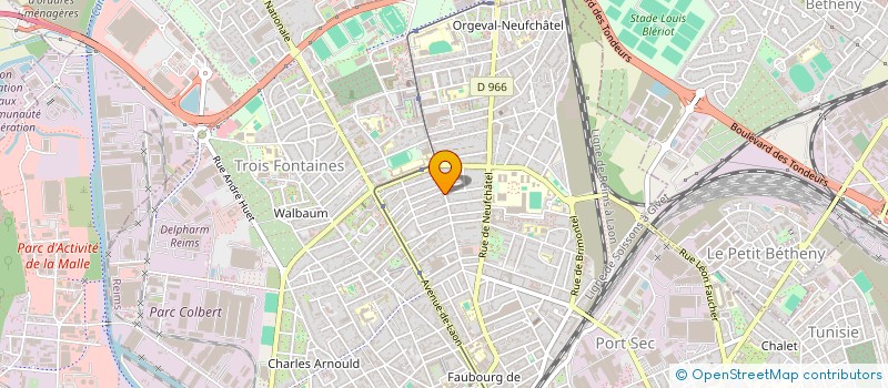 localisation de l'entreprise MONSIEUR JEAN GAYET à REIMS