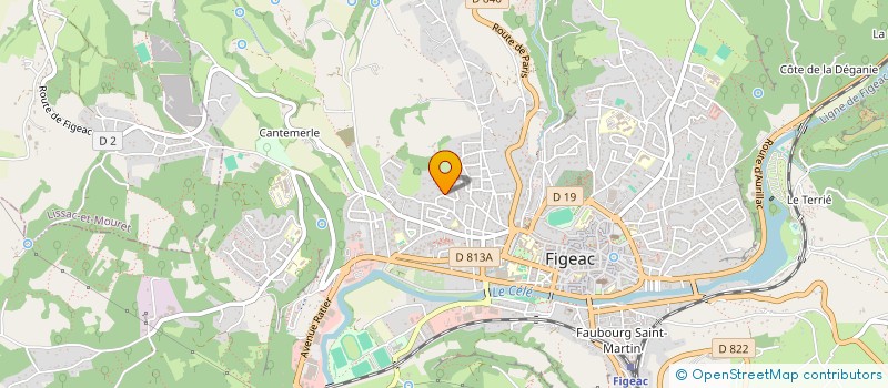 localisation de l'entreprise MONSIEUR JEAN GAZAL  FIGEAC