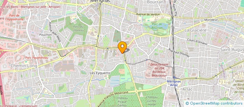 localisation de l'entreprise MONSIEUR JEAN GAZEAU  MERIGNAC