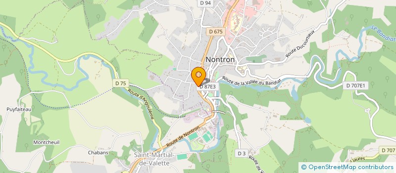 localisation de l'entreprise MONSIEUR JEAN GAZONNEAU à NONTRON