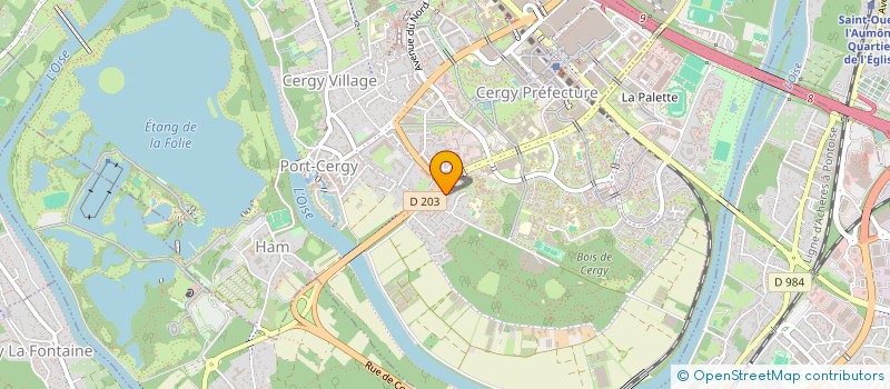 localisation de l'entreprise MONSIEUR JEAN GEFFRAYE  CERGY