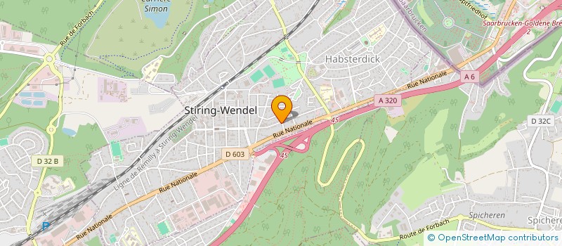 localisation de l'entreprise MONSIEUR JEAN GEHRHARDT  STIRING-WENDEL