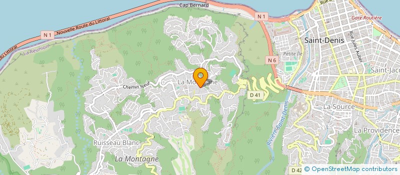 localisation de l'entreprise MONSIEUR JEAN GELINOTTE  SAINT-DENIS