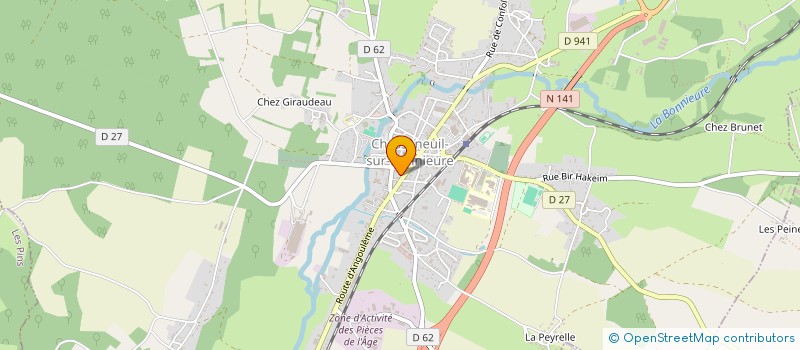 localisation de l'entreprise MONSIEUR JEAN GEMOT à CHASSENEUIL-SUR-BONNIEURE