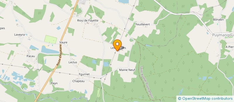 localisation de l'entreprise MONSIEUR JEAN GENDREAU  PARCOUL-CHENAUD