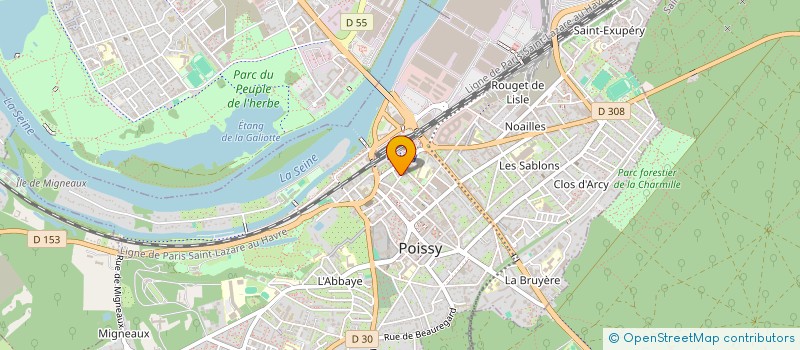 localisation de l'entreprise MONSIEUR JEAN GENEIX  POISSY