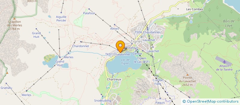 localisation de l'entreprise MONSIEUR JEAN GENEVRAY  TIGNES