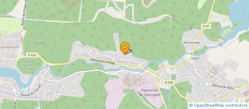 localisation de l'entreprise MONSIEUR JEAN GENSOUS  MIMIZAN