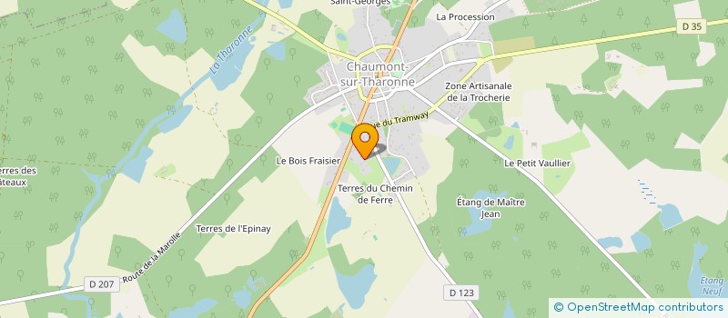 localisation de l'entreprise MONSIEUR JEAN GENTIL  CHAUMONT-SUR-THARONNE