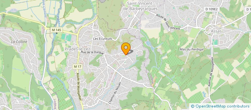 localisation de l'entreprise MONSIEUR JEAN GENTILHOMME  PRADES-LE-LEZ