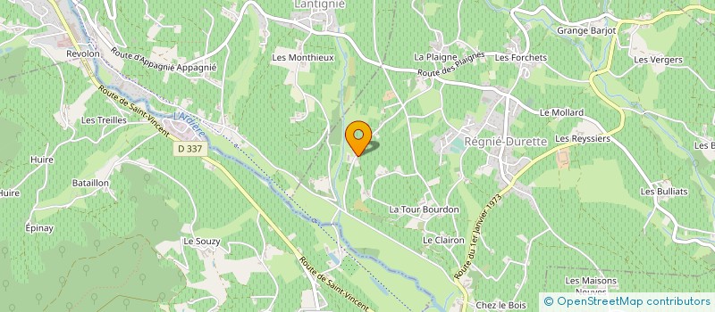 localisation de l'entreprise MONSIEUR JEAN GEOFFRAY à REGNIE-DURETTE