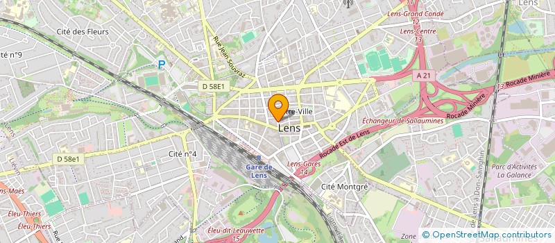 localisation de l'entreprise MONSIEUR JEAN GEOFFROY  LENS