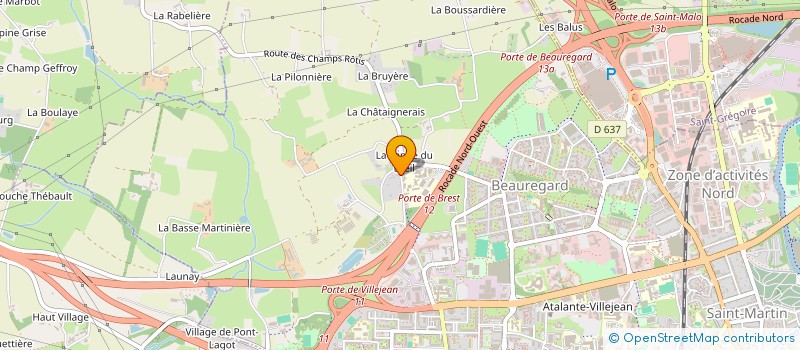localisation de l'entreprise MONSIEUR JEAN GEORGEAULT à RENNES