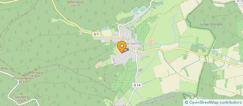 localisation de l'entreprise MONSIEUR JEAN GEORGES BALTZER  WEITERSWILLER