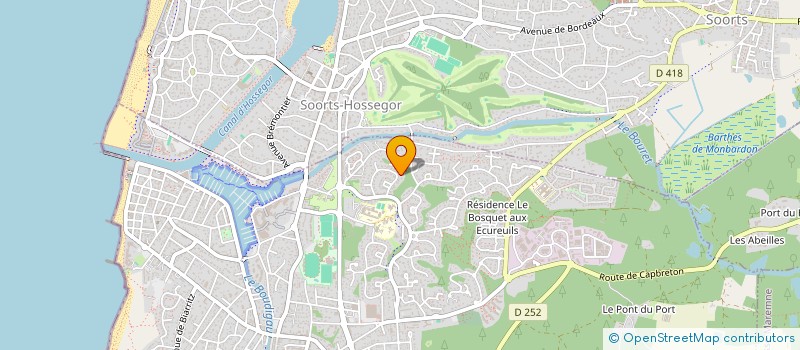 localisation de l'entreprise MONSIEUR JEAN-GEORGES BERTIN  CAPBRETON