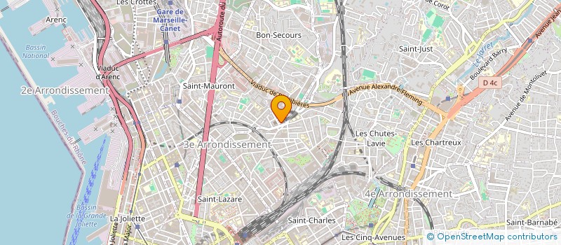 localisation de l'entreprise MONSIEUR JEAN GEORGES MANUNTA  MARSEILLE