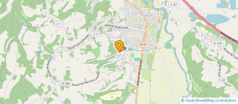 localisation de l'entreprise MONSIEUR JEAN-GEORGES SIMIONI  LAYRAC