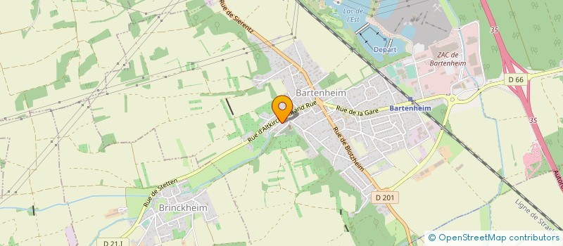 localisation de l'entreprise MONSIEUR JEAN-GEORGES WEBER  BRINCKHEIM